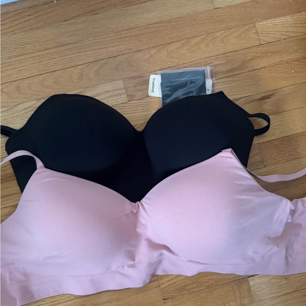 Black and Pink Molded Cup Bras Intimates